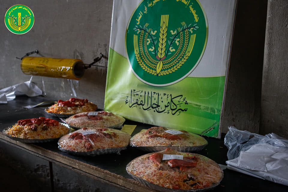 ✨💚تقديم وجبات طعام إلى كادر حماية مدينة التل وحرنة